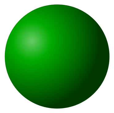 a beautiful green sphere
