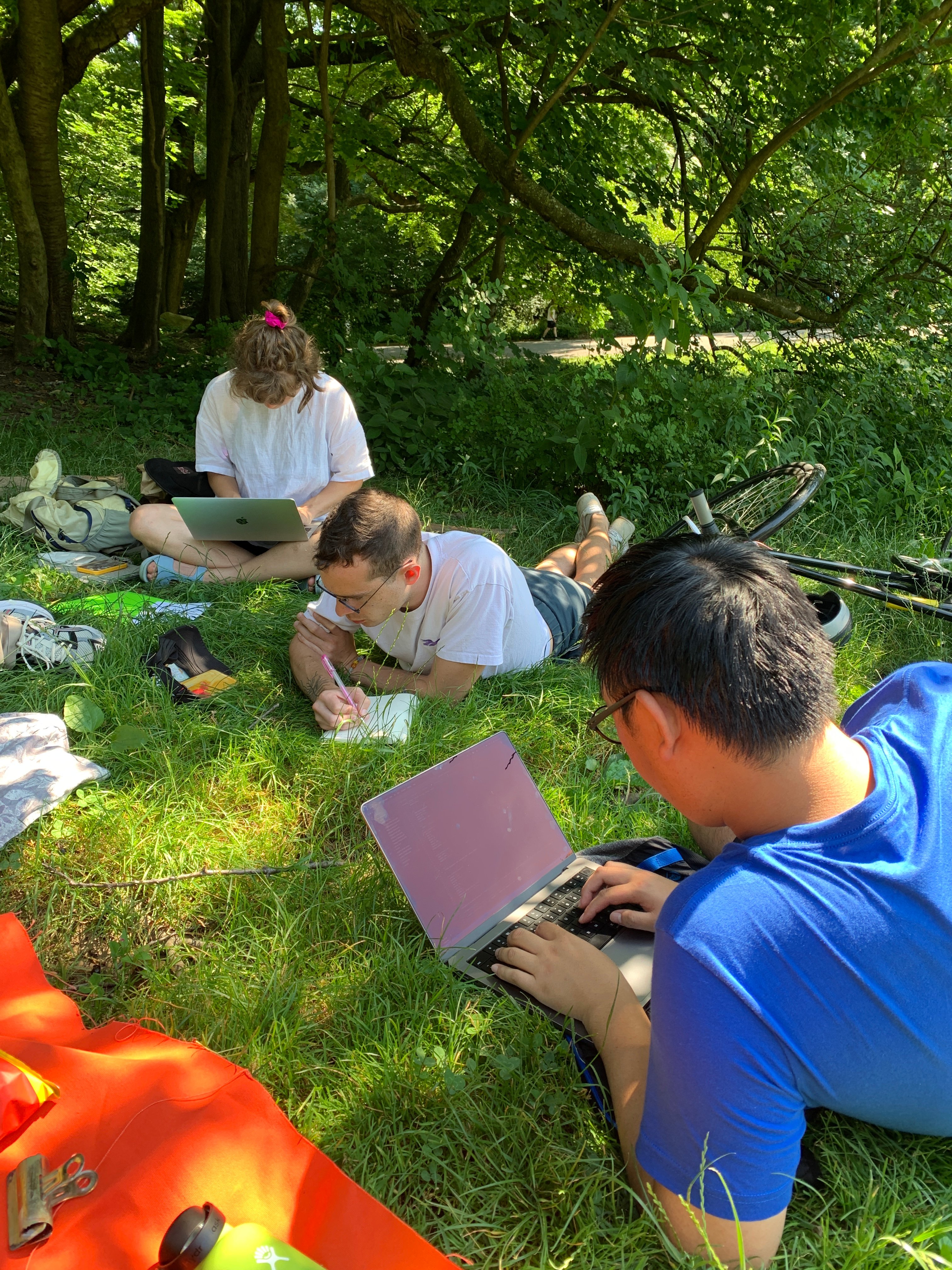 Freewrite in Prospect Park